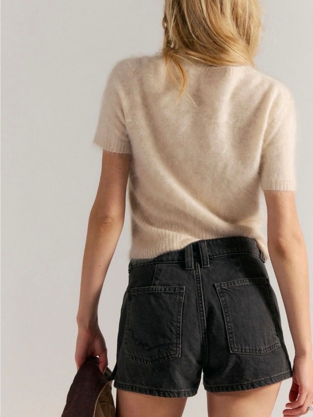FREE PEOPLE - WE THE FREE - black cutoff denim shorts 27 NWOT